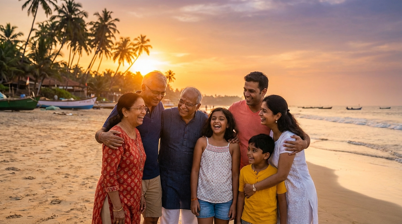 Family travel to Goa
